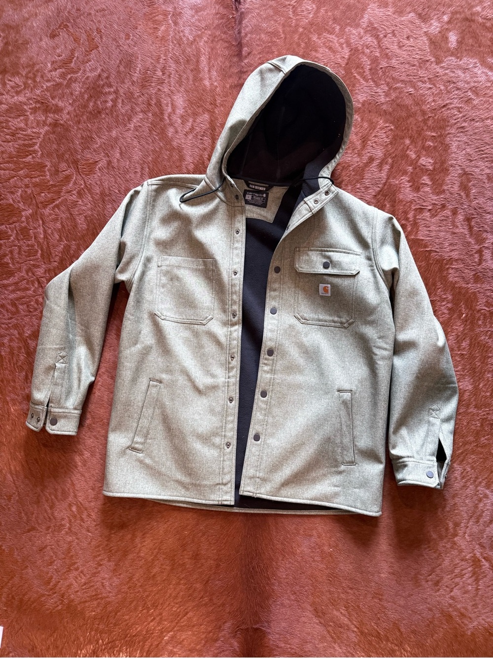 Carhartt Men’s Hooded Field Jacket — Olive Green